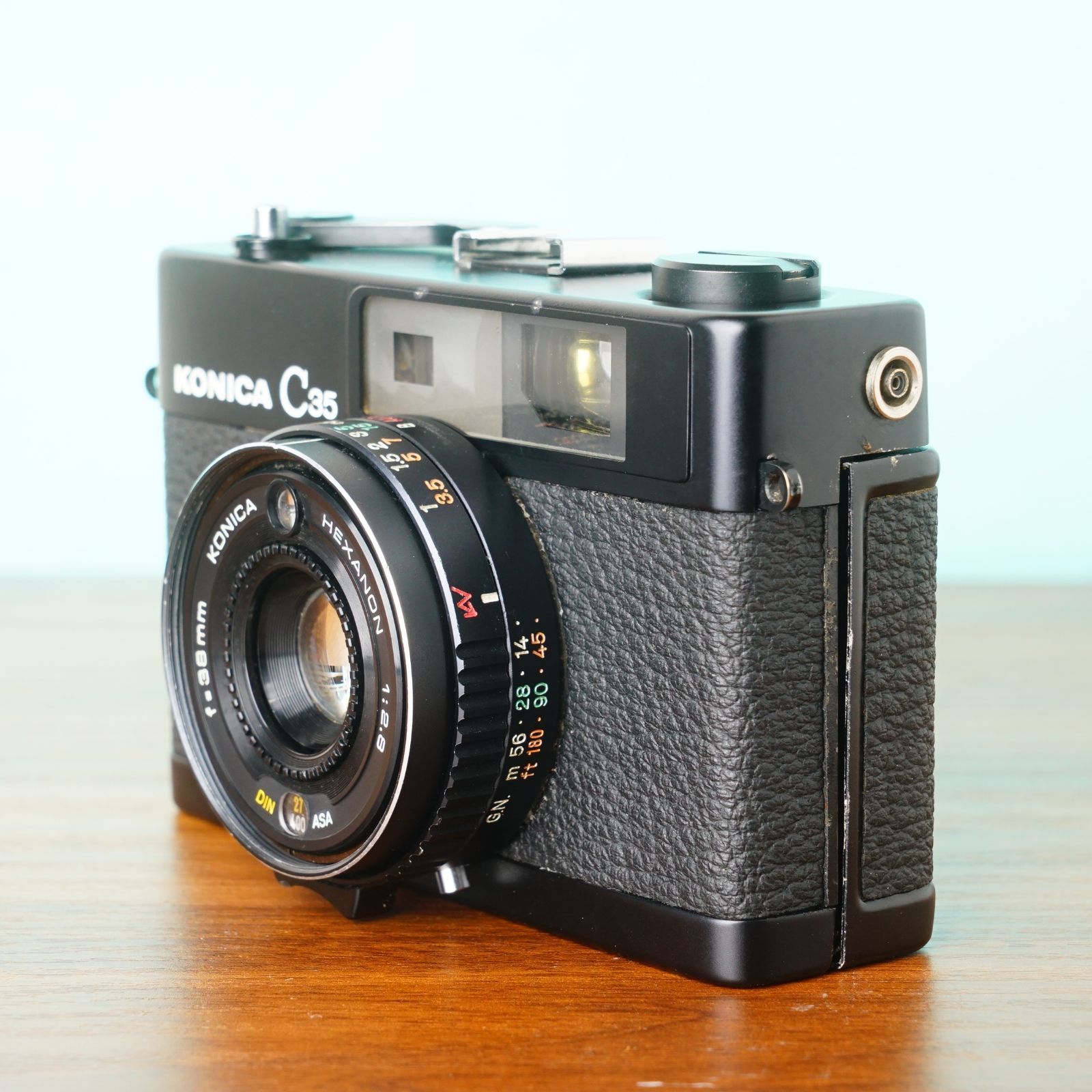 KONICA C 35 ブラック フィルムカメラ ケース付き 61