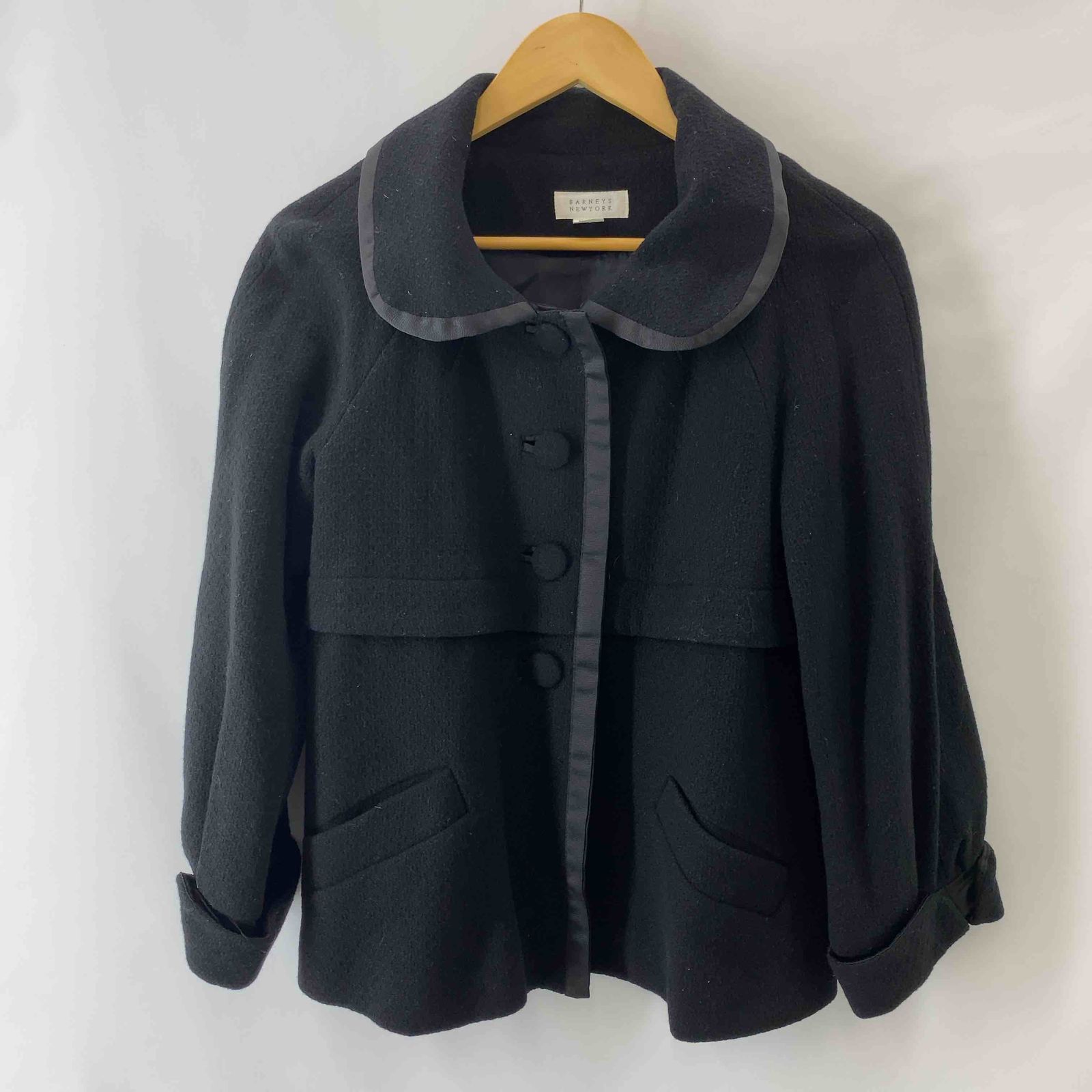 Barneys Newyork コート　ブラック 　羊革 BARNEYS NEWYORK バーニーズニューヨーク レディース ステン