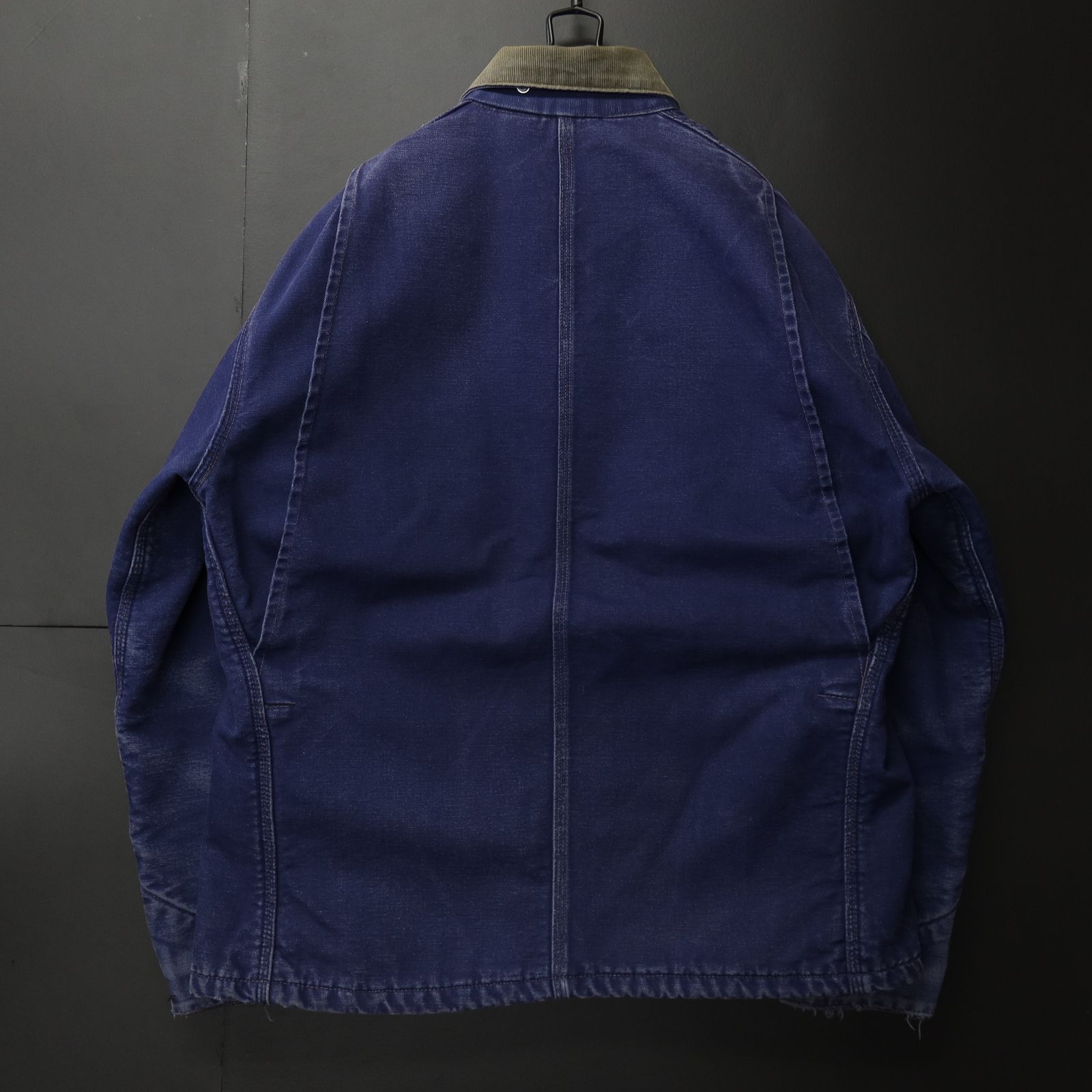 80s Vintage 希少US古着☆Carhartt カーハート チョアコート 100周年モデル フラップタイプ ネイビー 80's 80年代  Stussyコラボ 元ネタ 人気アイテム