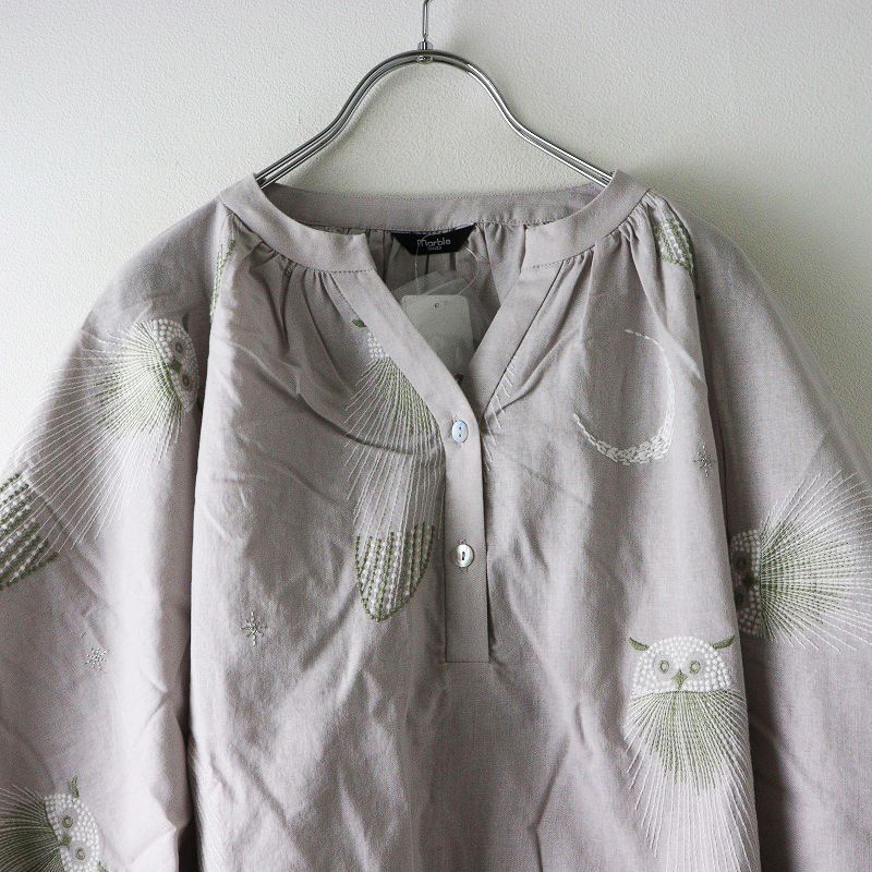 マーブルシュッド☆25SSブラウス 未使用 2025SS マーブルシュッド marble SUD Mame dot バード