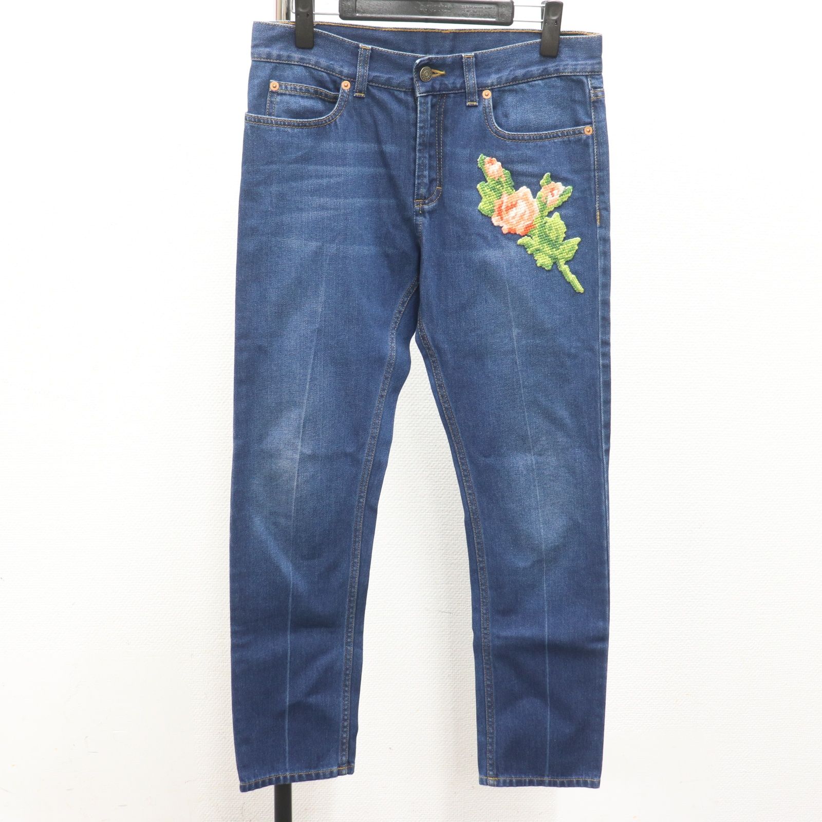 ITO25HJOB9WG 未使用品 保管品 GUCCI グッチ タイガー フラワー 刺繍 