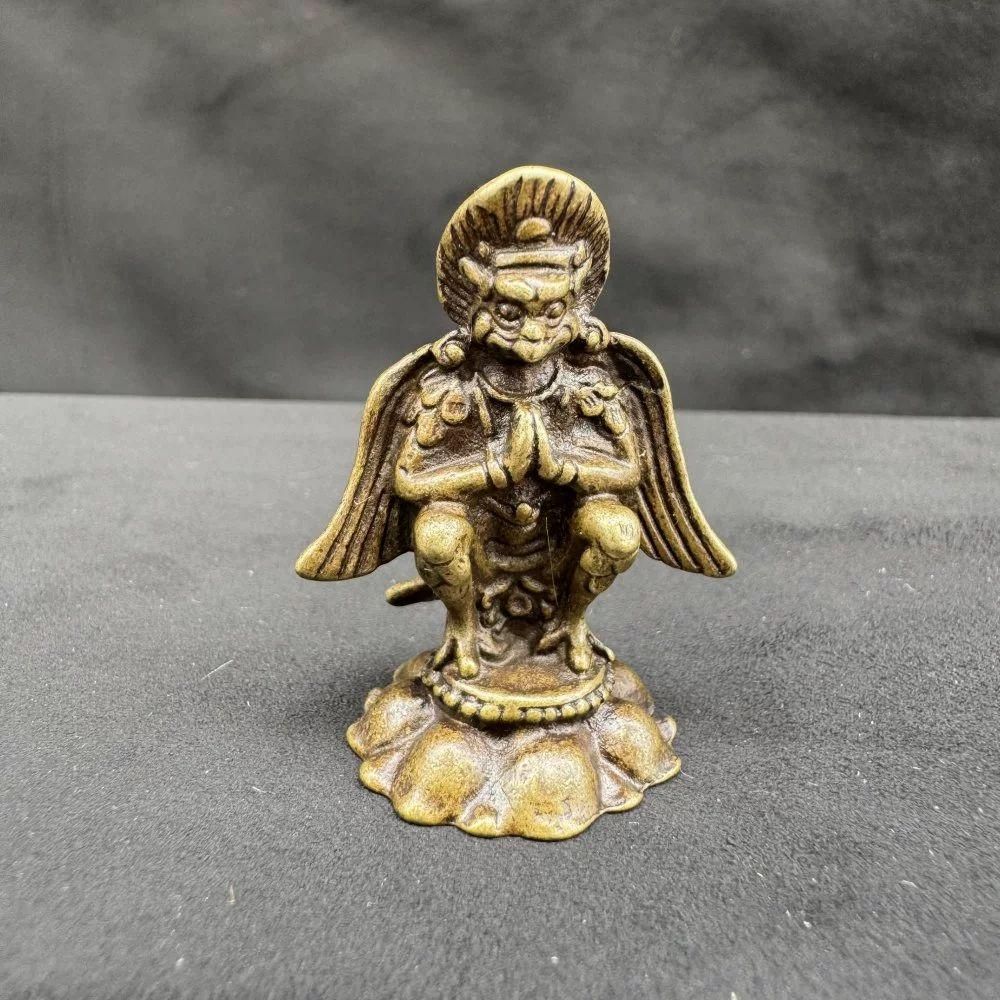銅製 仏教美術 「金翅大鵬鳥」辟邪 開運風水 招財 置物 工芸品 装飾品