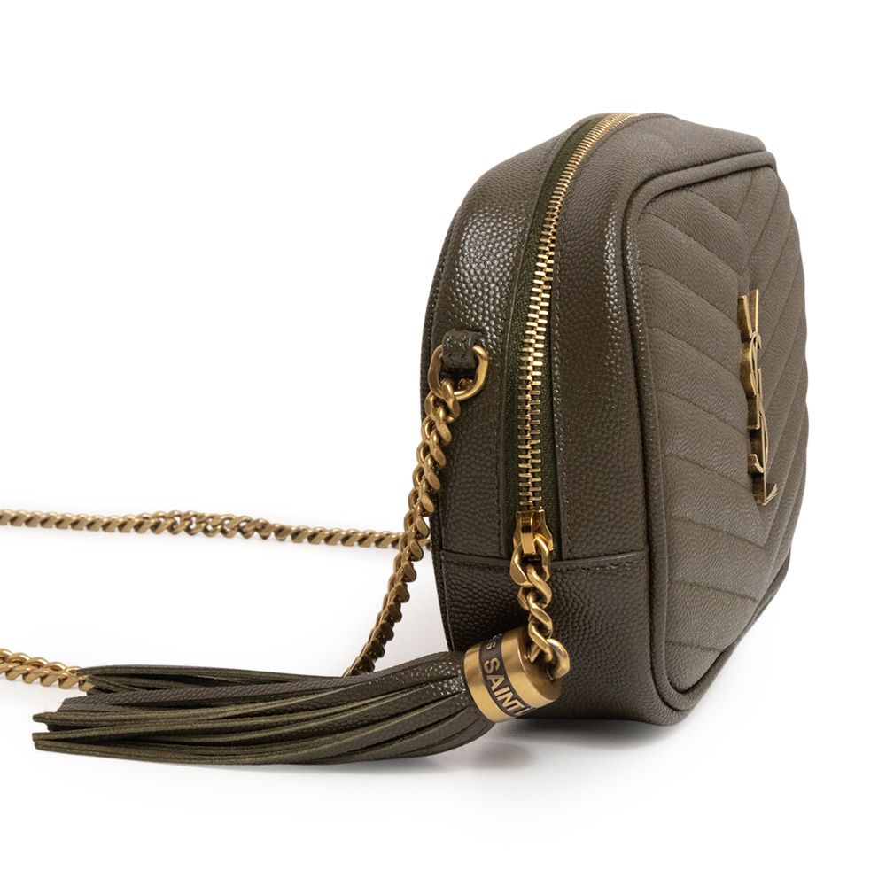LOEWEレザーゴールドバッグ新品未使用フリンジ レディース