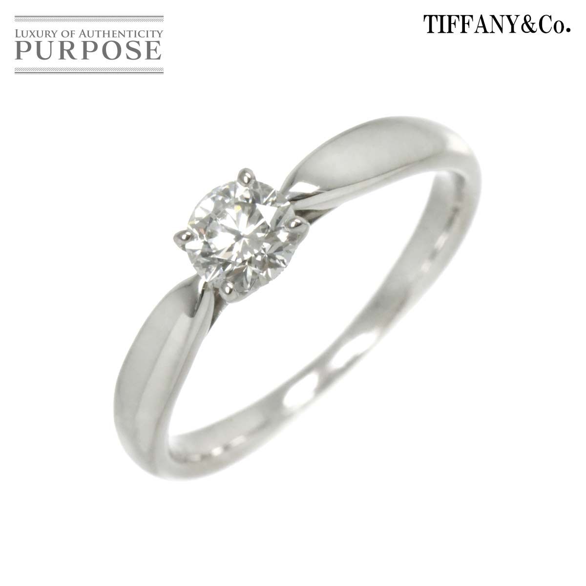 ティファニー TIFFANY-CO. ハーモニー ダイヤ 0.31ct I|VVS1|3EX 7号 リング Pt プラチナ 指輪 Harmony Ring 鑑定書付き 90272474