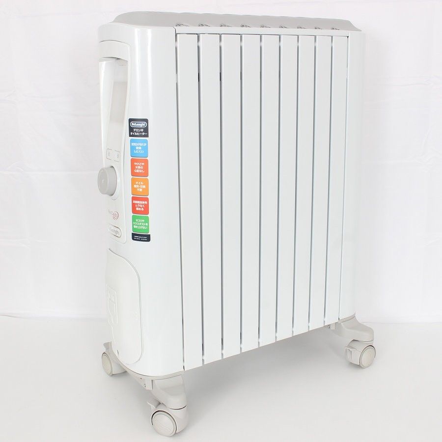 デロンギ ベルカルド RHJ75V0915-GY オイルヒーター ピュアホワイト シルクグレー 10畳～13畳 DeLonghi BelCaldo 本体