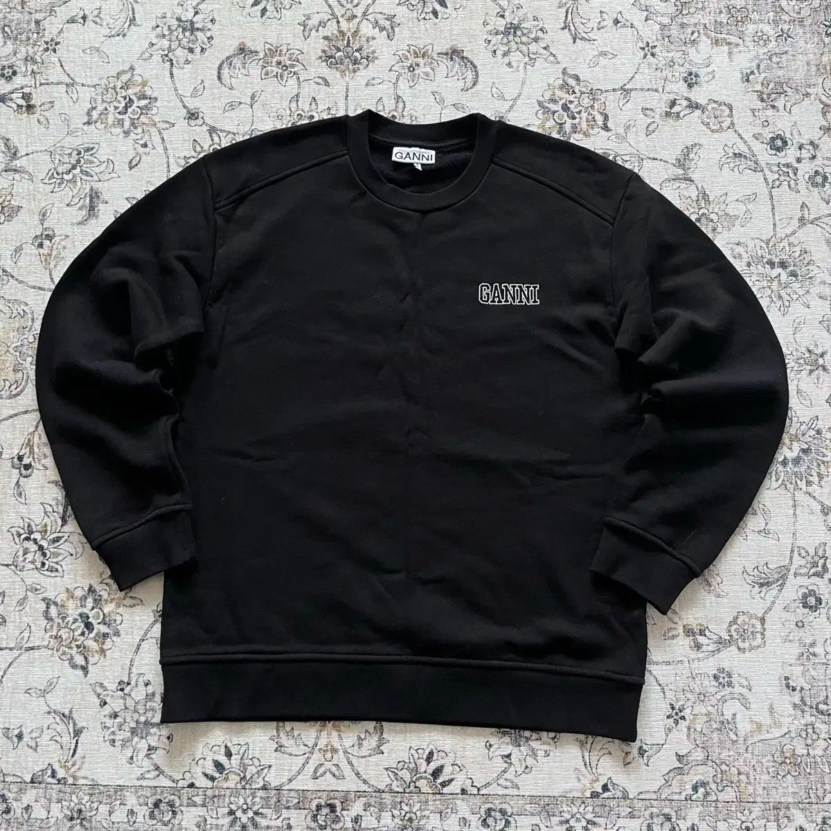 S GANNI ガニー Spellout 刺繍 ロゴ スウェット