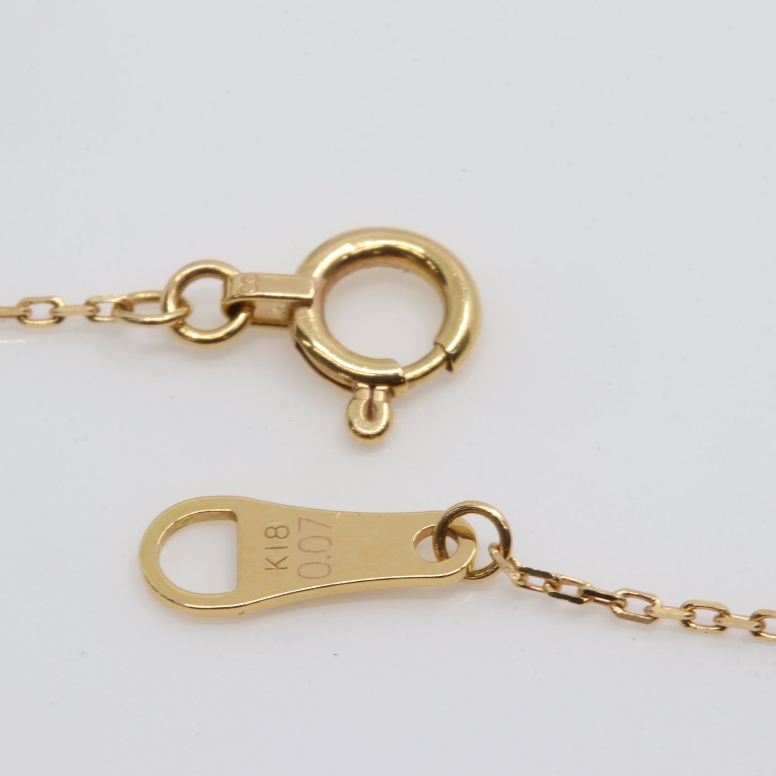 ITYC552KGZM4 agete アガット K18 ダイヤネックレス 0.07ct 0.9g  