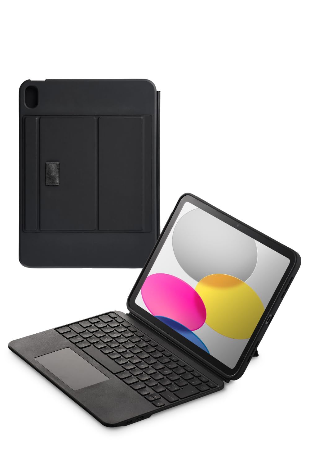 エレコム キーボード ケース付 Touch Book for iPad 第10世代 10.9インチ iPad A16 日本語配列 着脱 3段階角度調整 ブラック TK-CA12BPBK