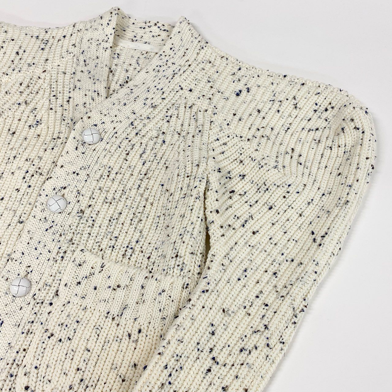 73f27 極美品 sacai サカイ 25ss Nep Yarn Knit Cardigan ニット