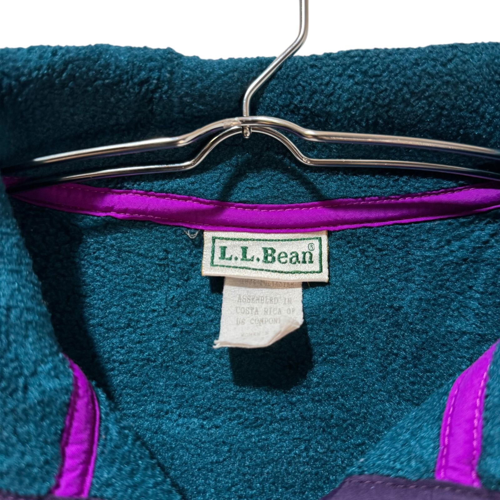  90 s L.L.Bean エルエルビーン アメリカ製 フリース シンチラ スナップT 刺繍ロゴ FG-A 25 その他 トップス