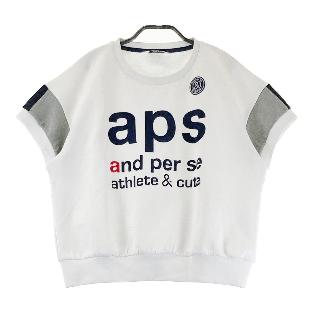 サイズ：L AND PER SE アンパスィ AFS6509J1 半袖Tシャツ  ホワイト系 [240101273258]# ゴルフウェア レディース ストスト