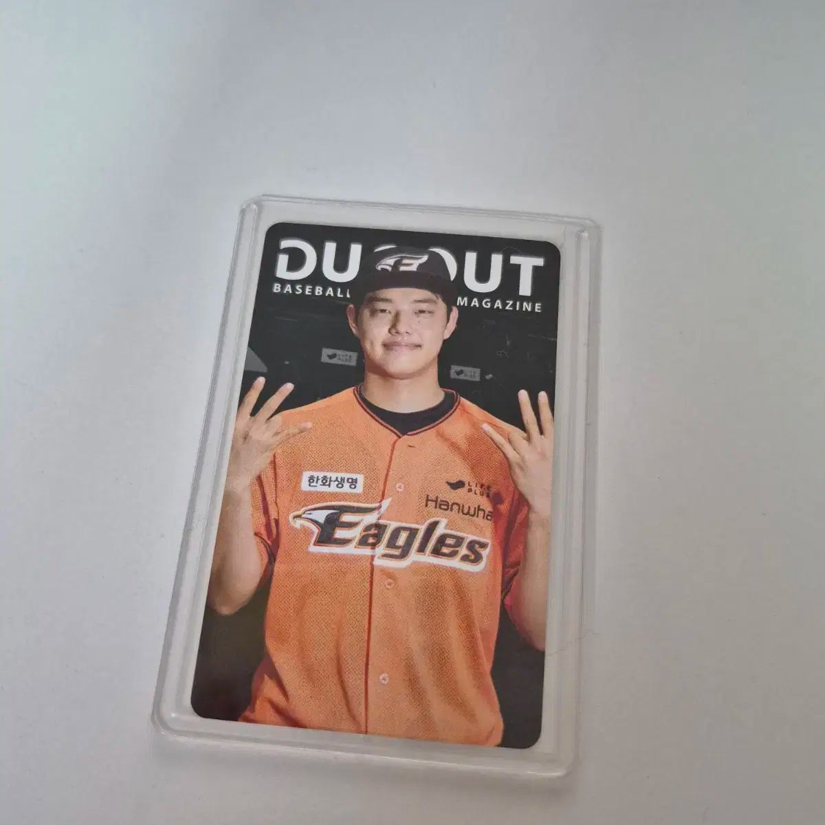 Hanwhae Eagles(ハンファ・イーグルス) 文 棟柱（ムン・ドンジュ） トレカ フォトカード DUGOUT (韓国雑誌)