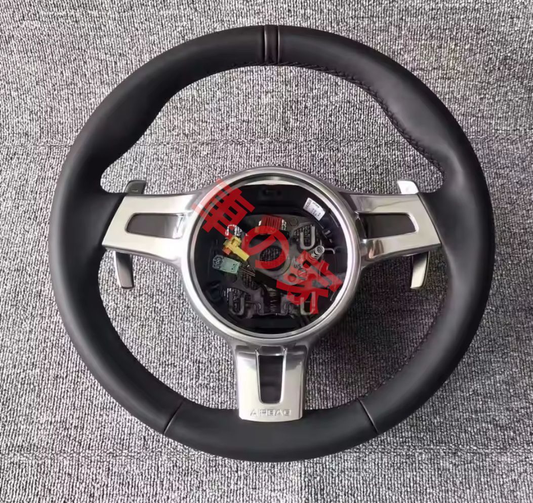 ポルシェ スポーツ ステアリング991 991.1 911 958 カイマン ボクスター カイエン パナメーラ マカン LEDディスプレイ 光機能