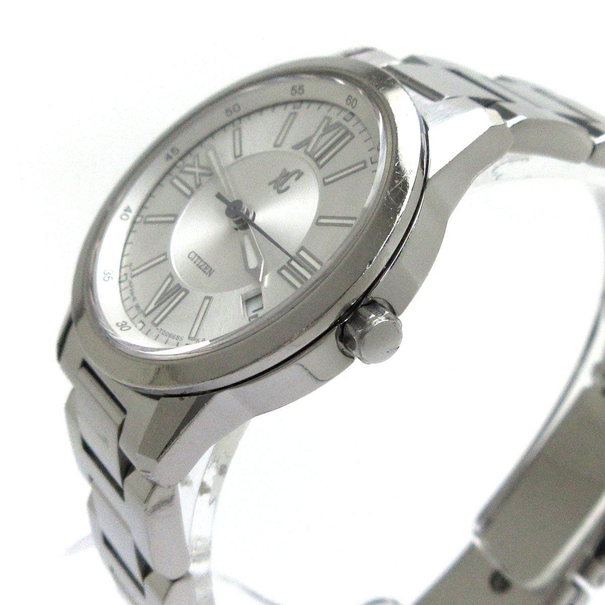 シチズン クロスシー レディース XC シルバー デュラテクト ローマ数字  