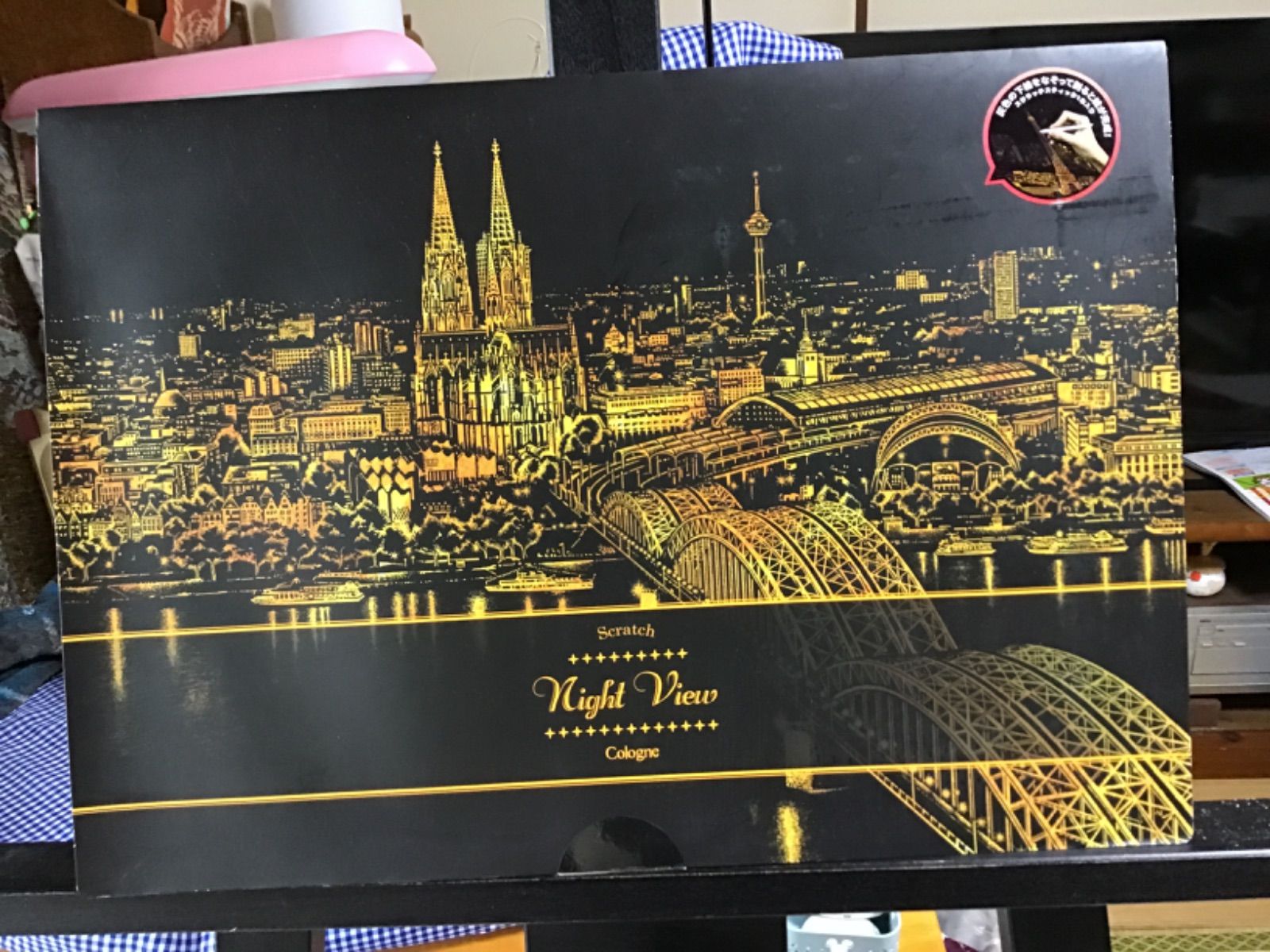 スクラッチアート 完成品 オリジナル 一点物 原画 - 日本スクラッチ