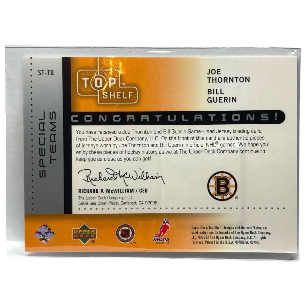 DONRUSS NHLカード FRACTAL MATRIX DIE-CUT JOE THORNTON BRUINS #150 送料無料 中古 IT2 DONRUSS NHLカード FRACTAL MATRIX DIE-CUT JOE THORNTON BRUINS