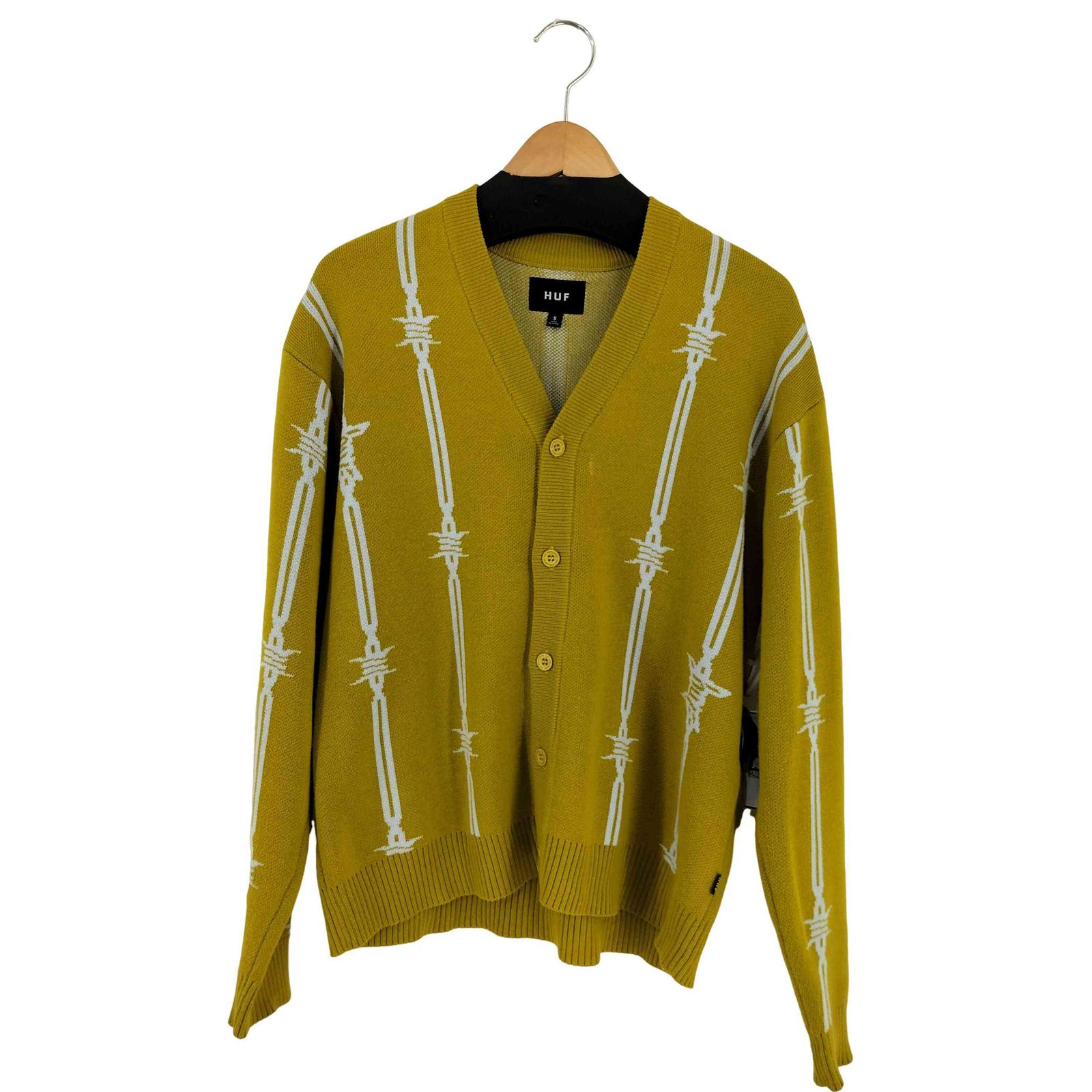 ハフ HUF 24SS BARBED WIRE CARDIGAN バーブッドワイヤーカーディガン メンズ JPN：S 
