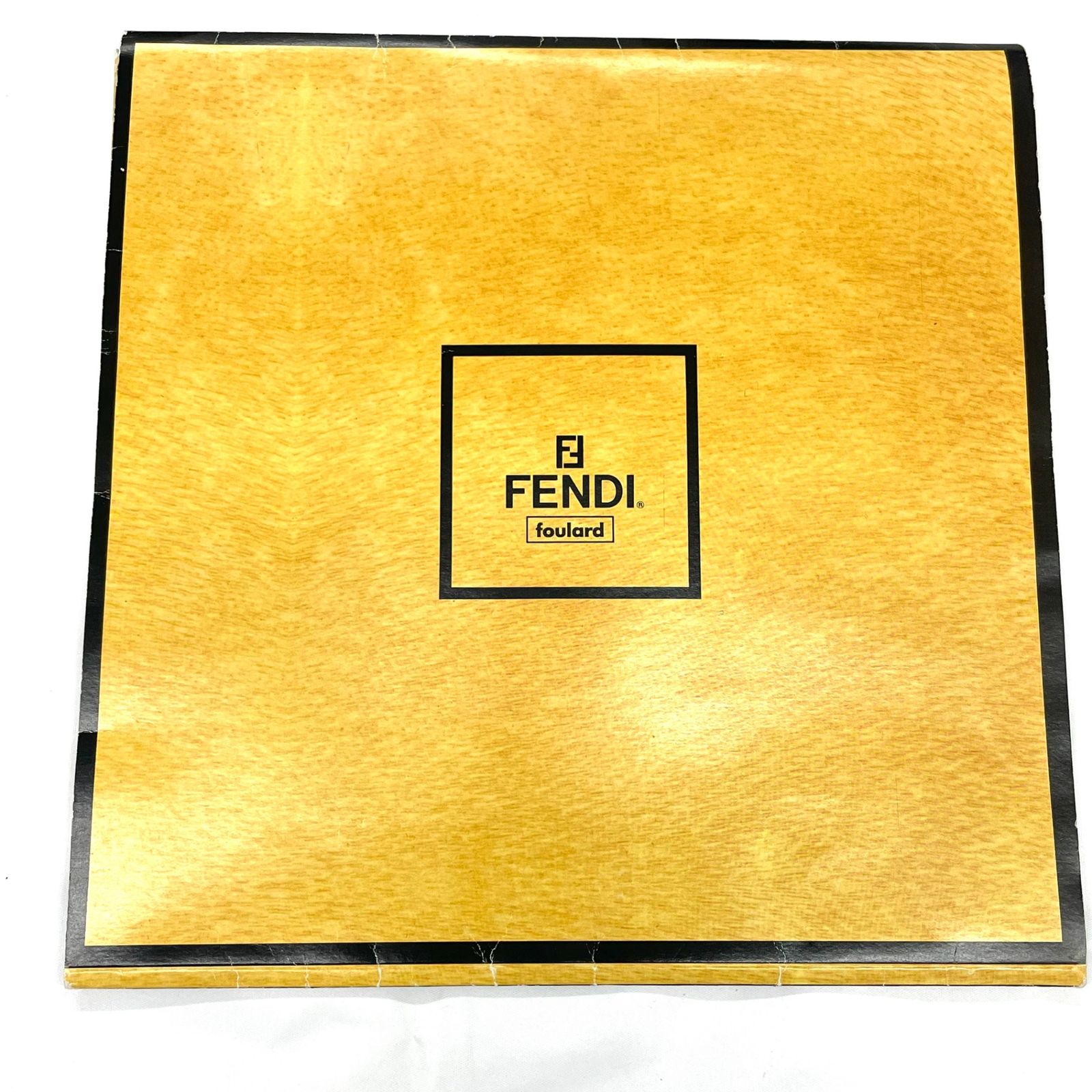 未使用品 FENDI フェンディ スカーフ 大判 シルク ロゴ 花柄 箱付き