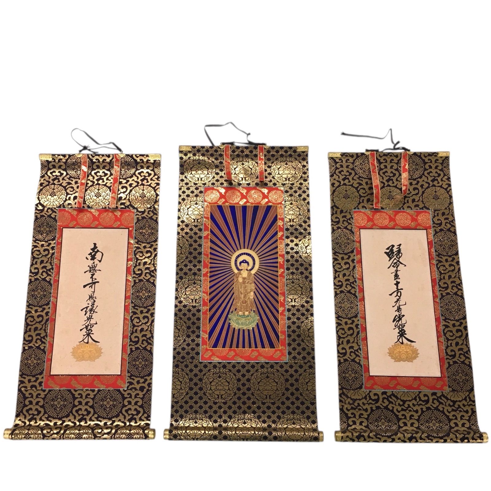 掛け軸 大森宗華 作 大黒様 開運 金運上昇 商売繁盛 絹本 茶道具 掛軸 美品 仏画の掛け軸 大森宗華作 蓮如上人御影