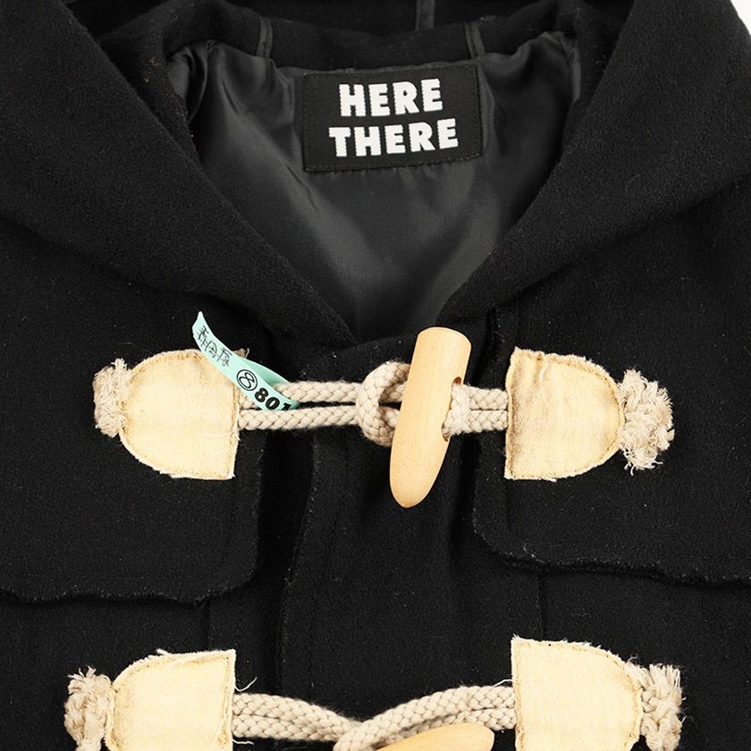 HERE THERE ヒアゼア ダッフルコート 紺 クリーニング済み HERE THERE ヒアゼア ダッフルコート 紺 クリーニング済み HERE