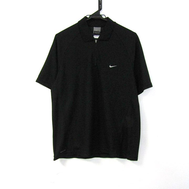 ナイキ ポロシャツ 半袖 ハーフジップ スポーツウエア DRI-FIT