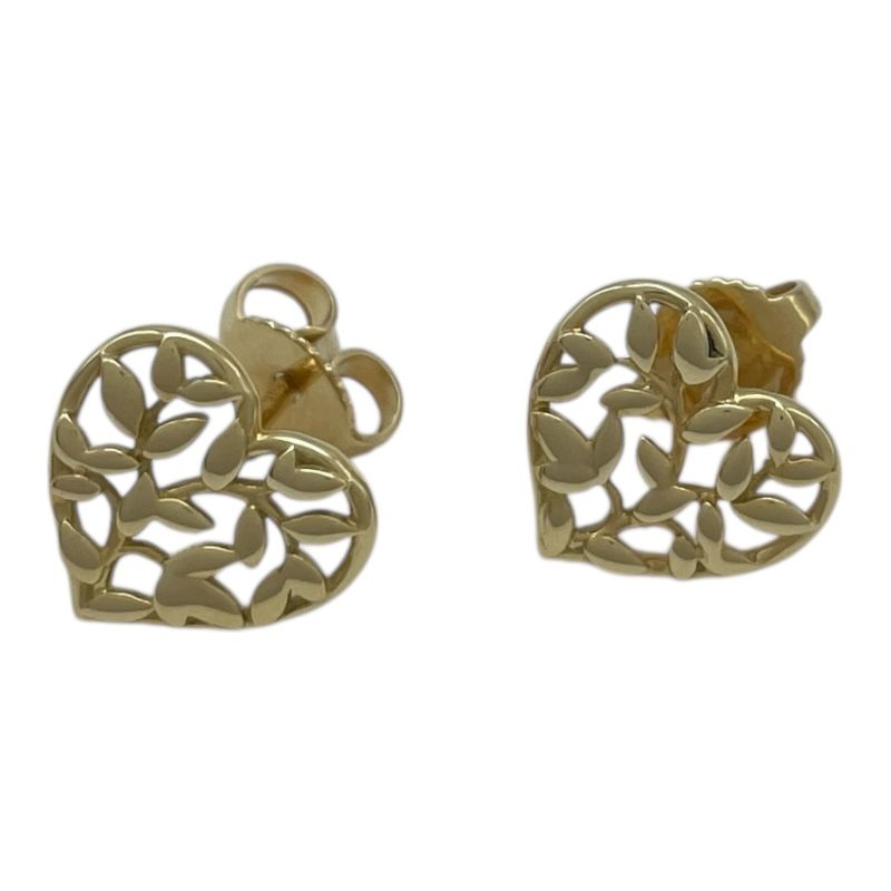 ティファニー TIFFANY＆CO オリーブハートピアス ゴールド Au750 ジュエリー