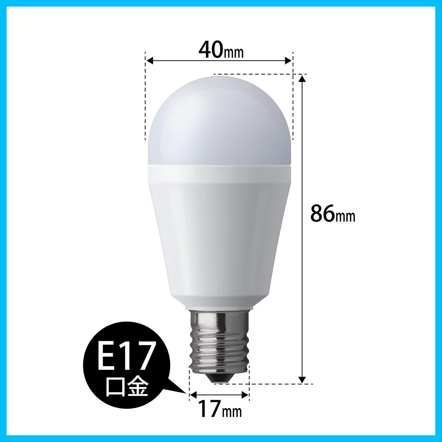 パナソニック パルックLED電球 ミニクリプトン形(小形電球タイプ) 広範囲を照らすタイプ 小形電球40形相当（40W形相当) 440lm 4.3W  E17 2700K 電球色相当 LDA4LGE17SK4