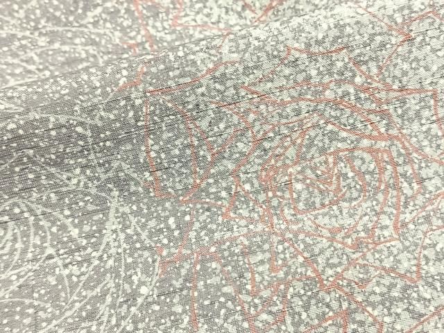 平和屋着物▽上質な紬　単衣　花尽くし　正絹　逸品　AAAV2830fy 平和屋着物▽上質な紬 単衣 花尽くし 正絹 逸品 AAAV2830fyの通販 by