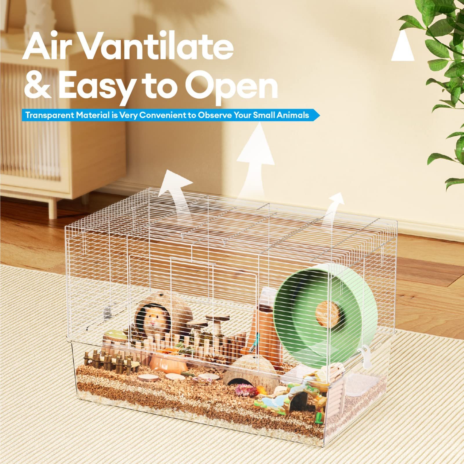 【★大サイズ★】新品 大人気 ハムスターケージ ゲージ ハウス 快適 飼育 Amazon | ハムスターケージ 小動物ケージ ハムスターハウス