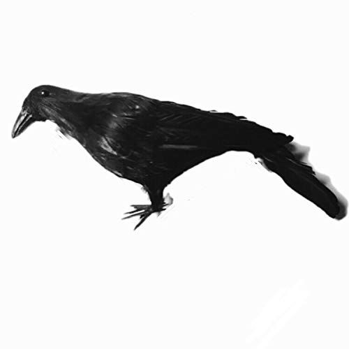 数量 Felizly カラス オブジェ バード 置物 装飾 ARTIFICIAL BIRDS カラス カラス除け 鳥よけ 退治 駆除 フィギュア リアル 怖がらせ 対策 防鳥 庭 ベランダ 畑 田んぼ ゴミ置き場 小道具 小物 パーティー Crow L