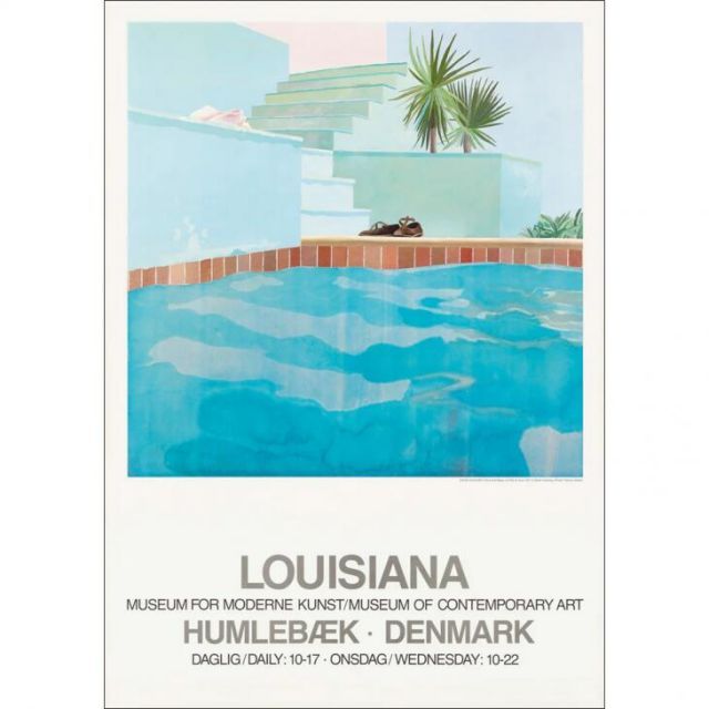 LOUISIANA | DAVID HOCKNEY - POOL AND STEPS 1971 | A1 アートプリント|ポスター 北欧 デンマーク ルイジアナ美術館