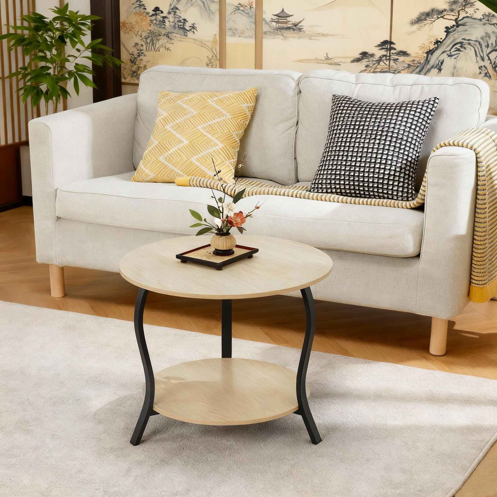 2段 リビングサイドテーブル