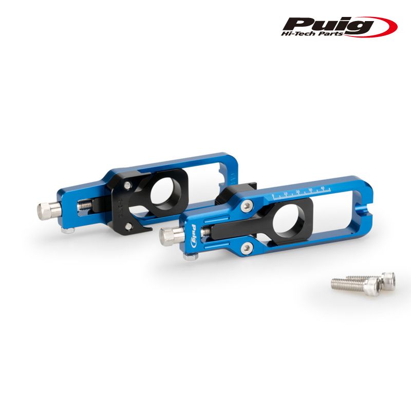 Puig 20690A CHAIN TENSIONER BLUE Kawasaki ZX-10R 11-15 プーチ チェーン テンショナー