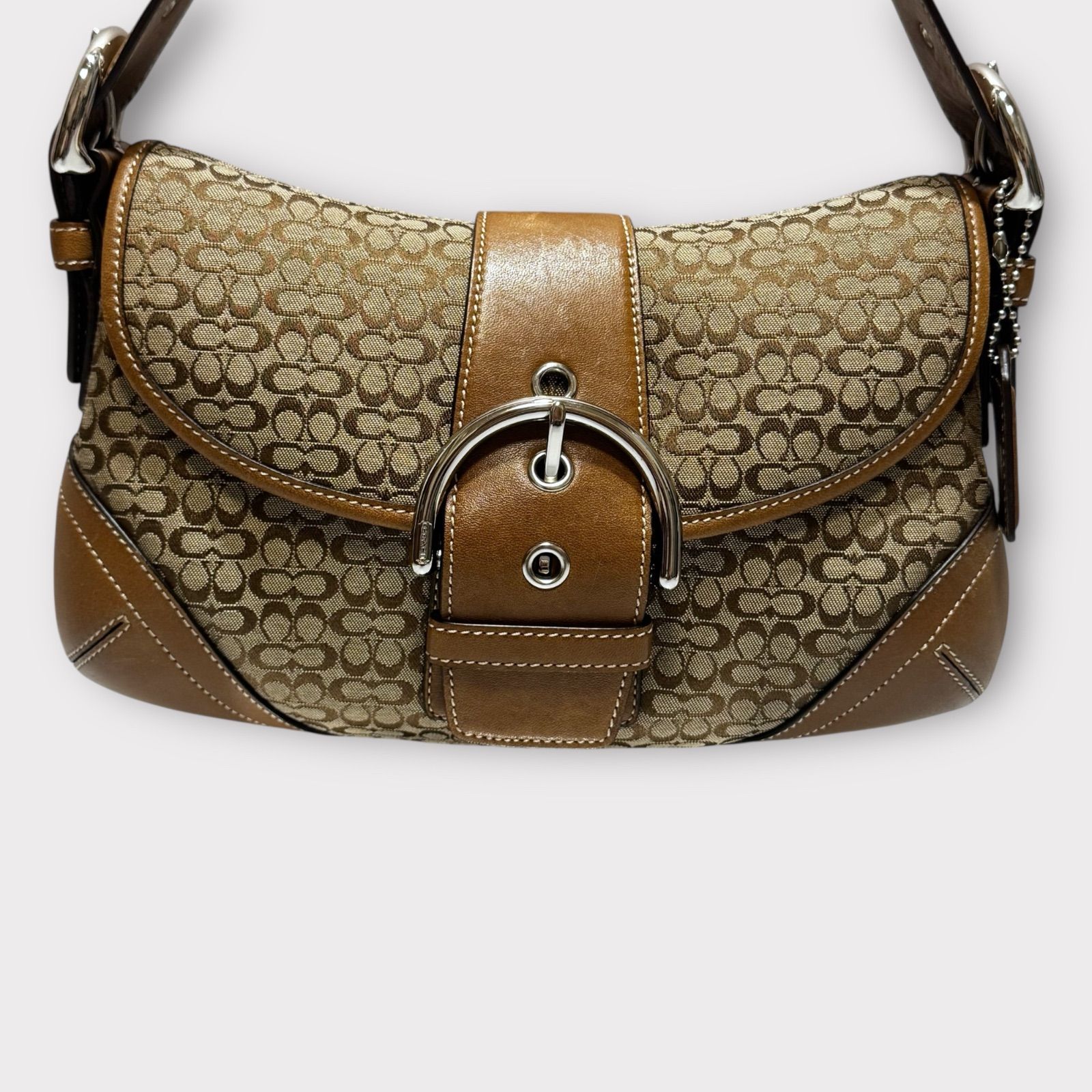 極美品！COACH コーチ SOHO ソーホー シグネチャー ショルダー