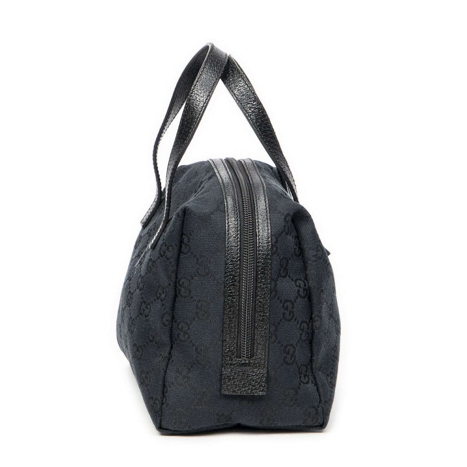 GUCCI グッチミニボウラーバッグ黒GGキャンバスA NEXPOTALLINN_EU