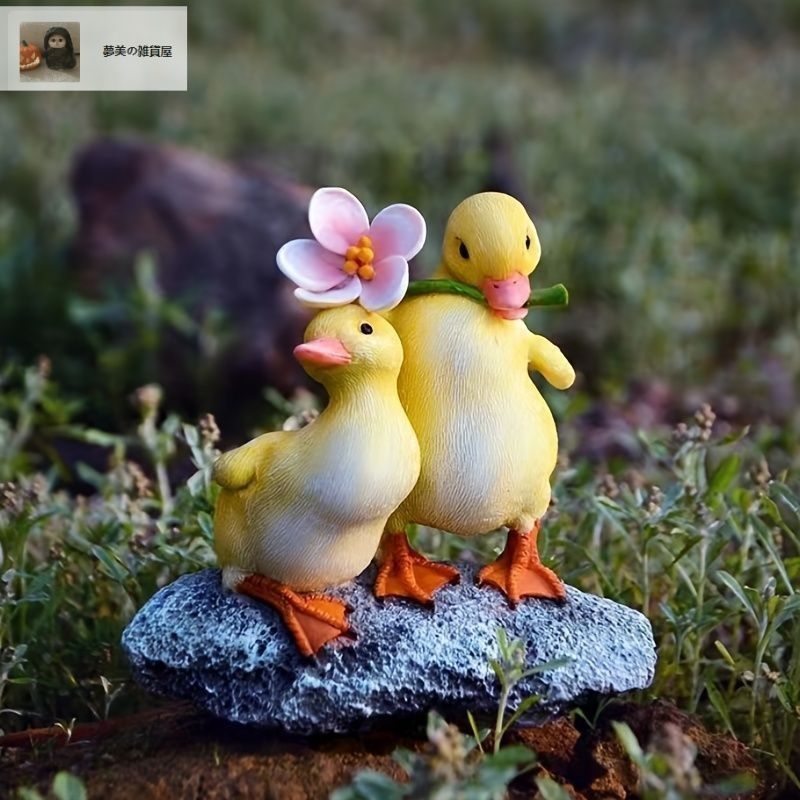 庭、花園、林戸装飾創意キャラクターかわいいアヒルの置物 Amazon.co.jp: ガーデンオーナメント アヒル かわいい 置物