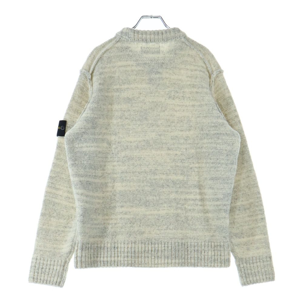 STONE  ストーンアイランド ウールニットセーター 7915540A3 アイボリー S STONE ISLAND (ストーンアイランド) Wool Nylon Yarn Crewneck