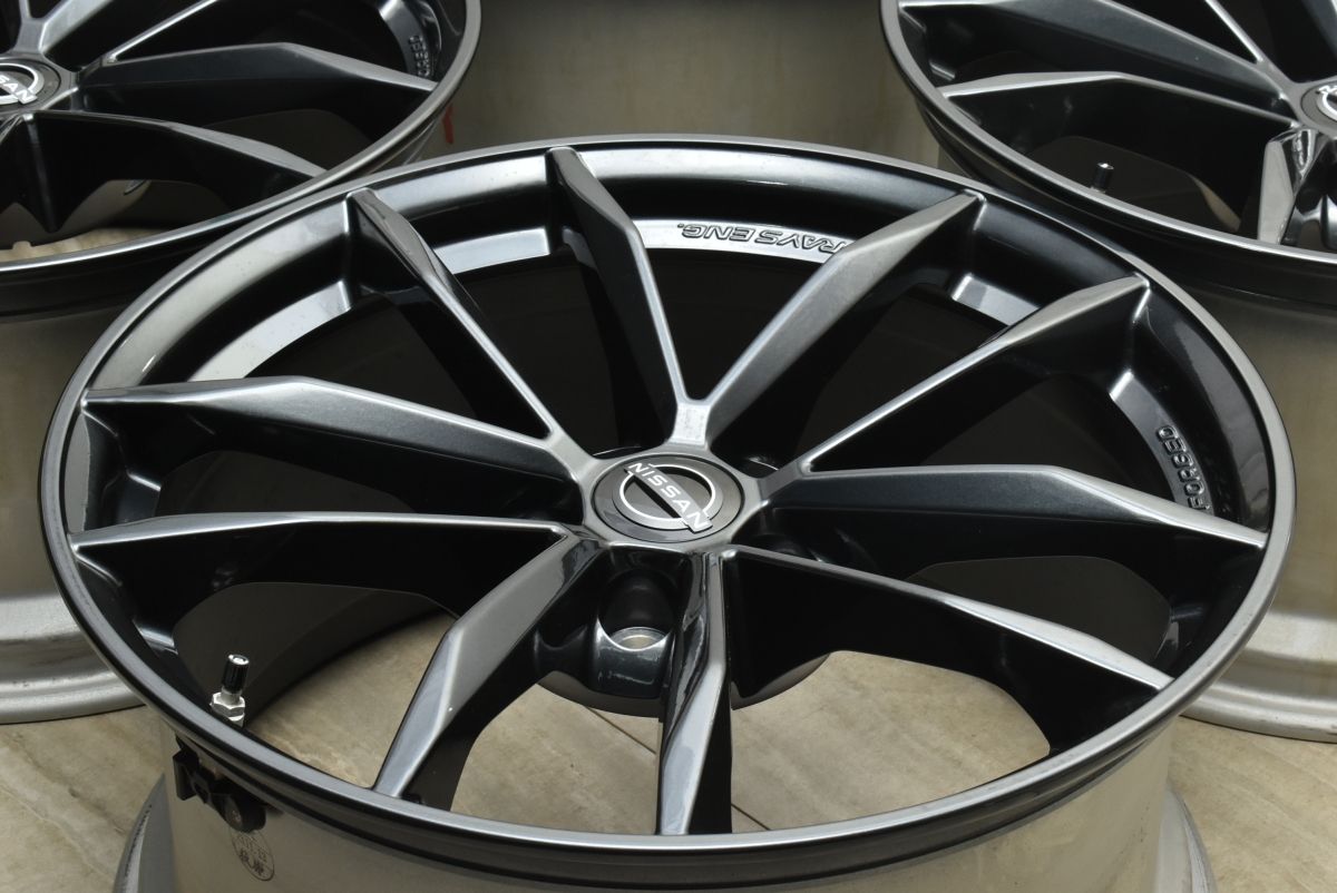 新車外し RAYS製 鍛造】ニッサン フェアレディZ RZ34 純正 19in 9.5J +