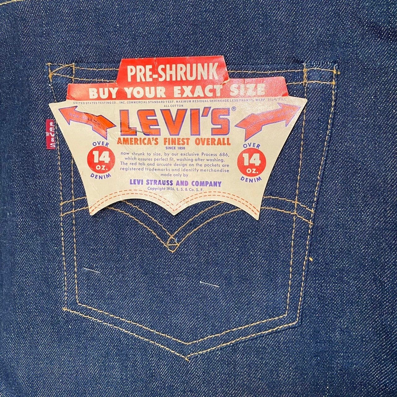 スペシャル 50s ビンテージ LEVIS 551ZXX デニムパンツ 未使用 W40 