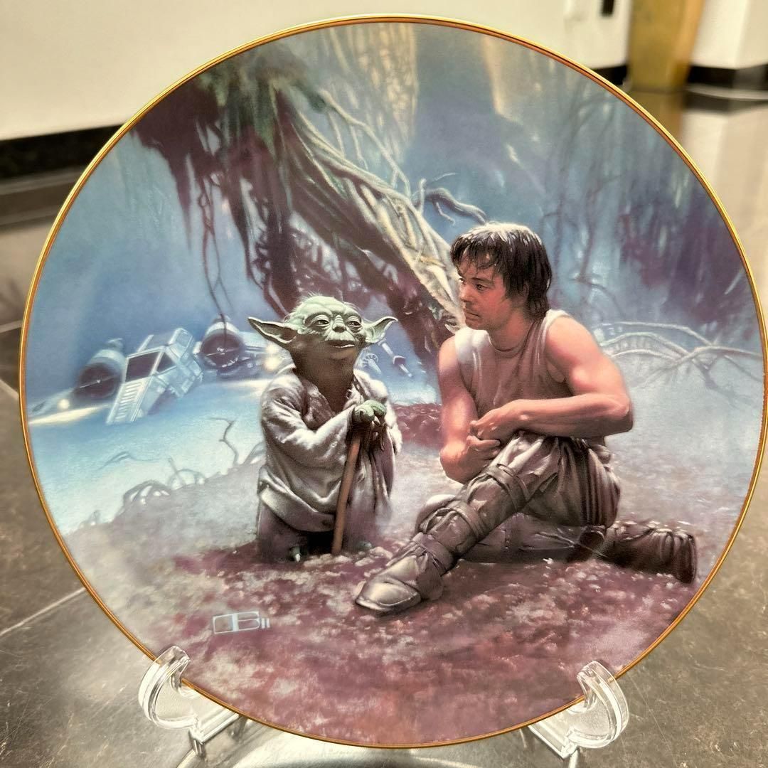 ビンテージ スターウォーズ ヨーダ ルークスカイウォーカー 飾り