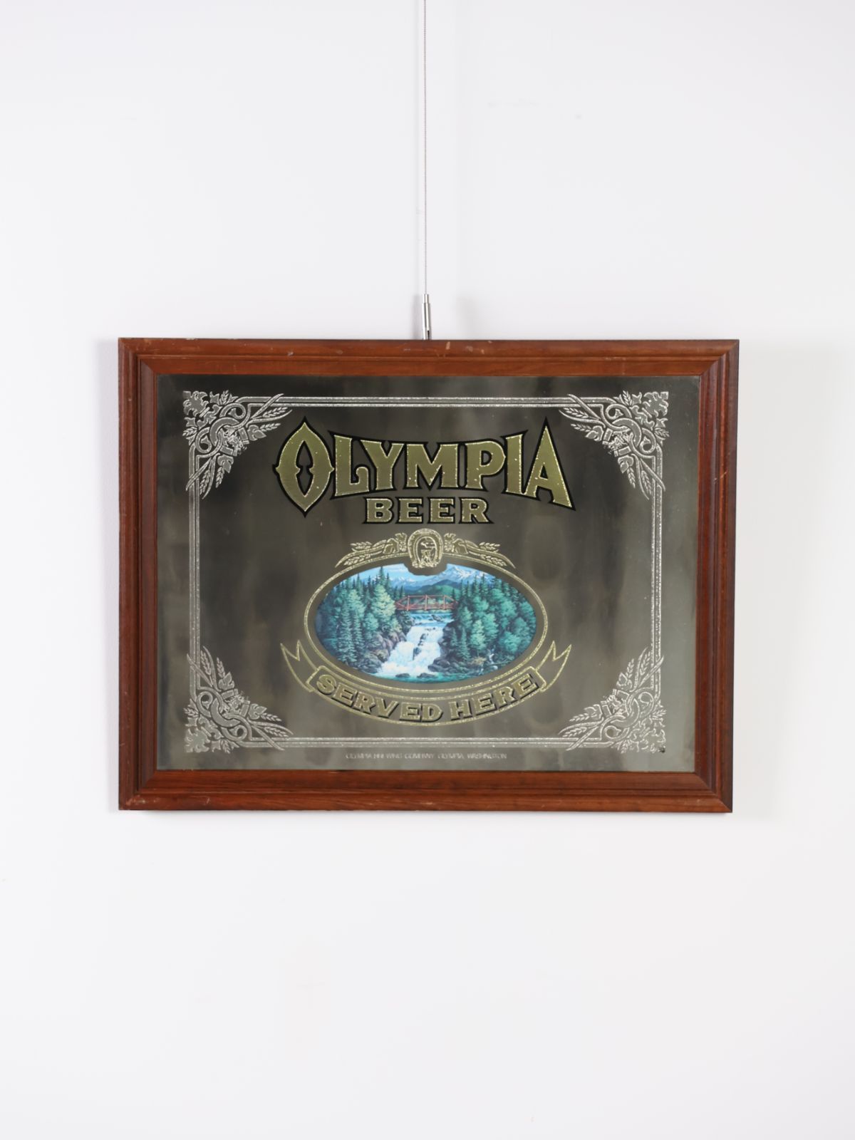 1980年代 Olympia beer パブミラー
