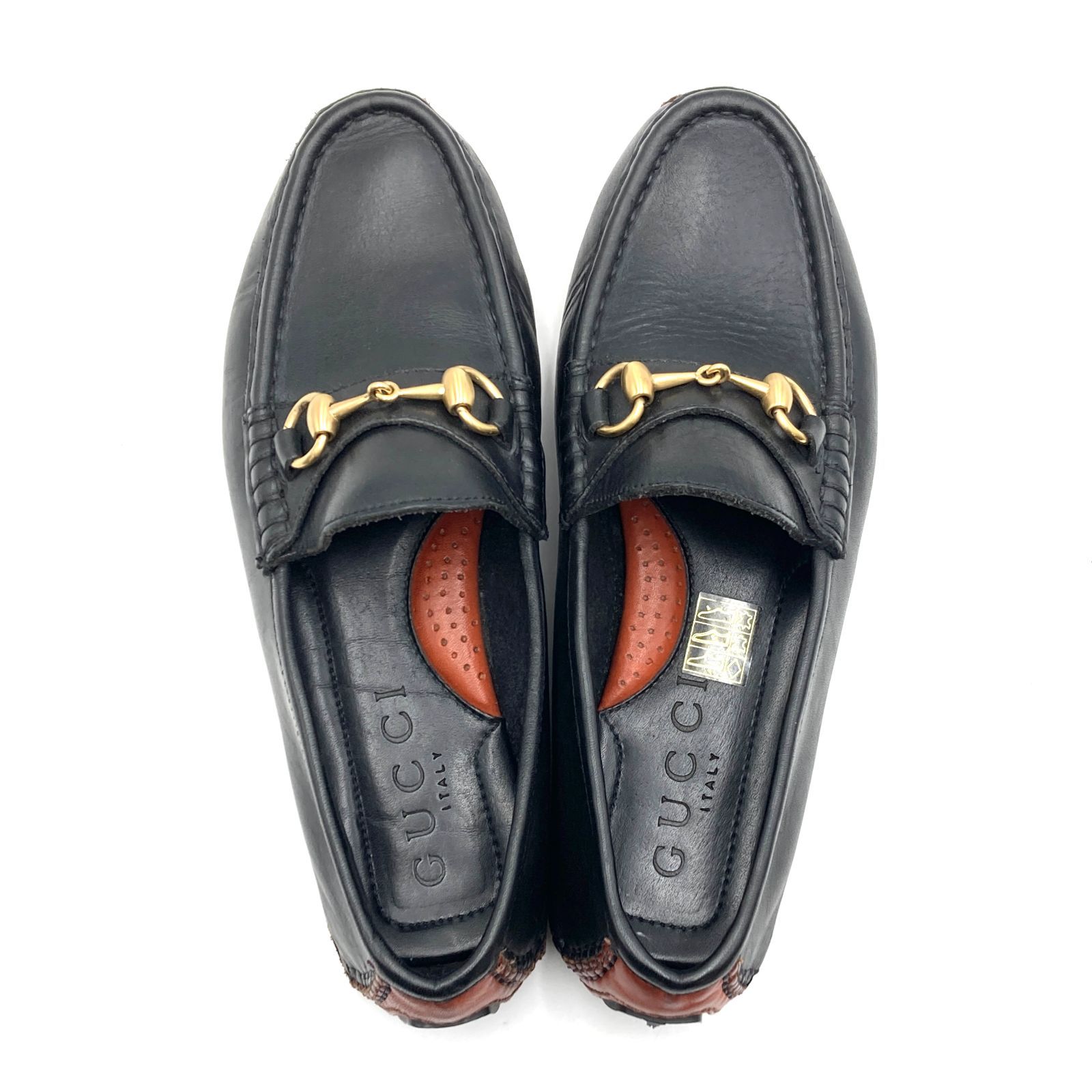 【即発送】グッチ GUCCI ホースビット　ドライビング　ローファー　メンズ ホースビット付き メンズ ドライビングシューズブラック レザー