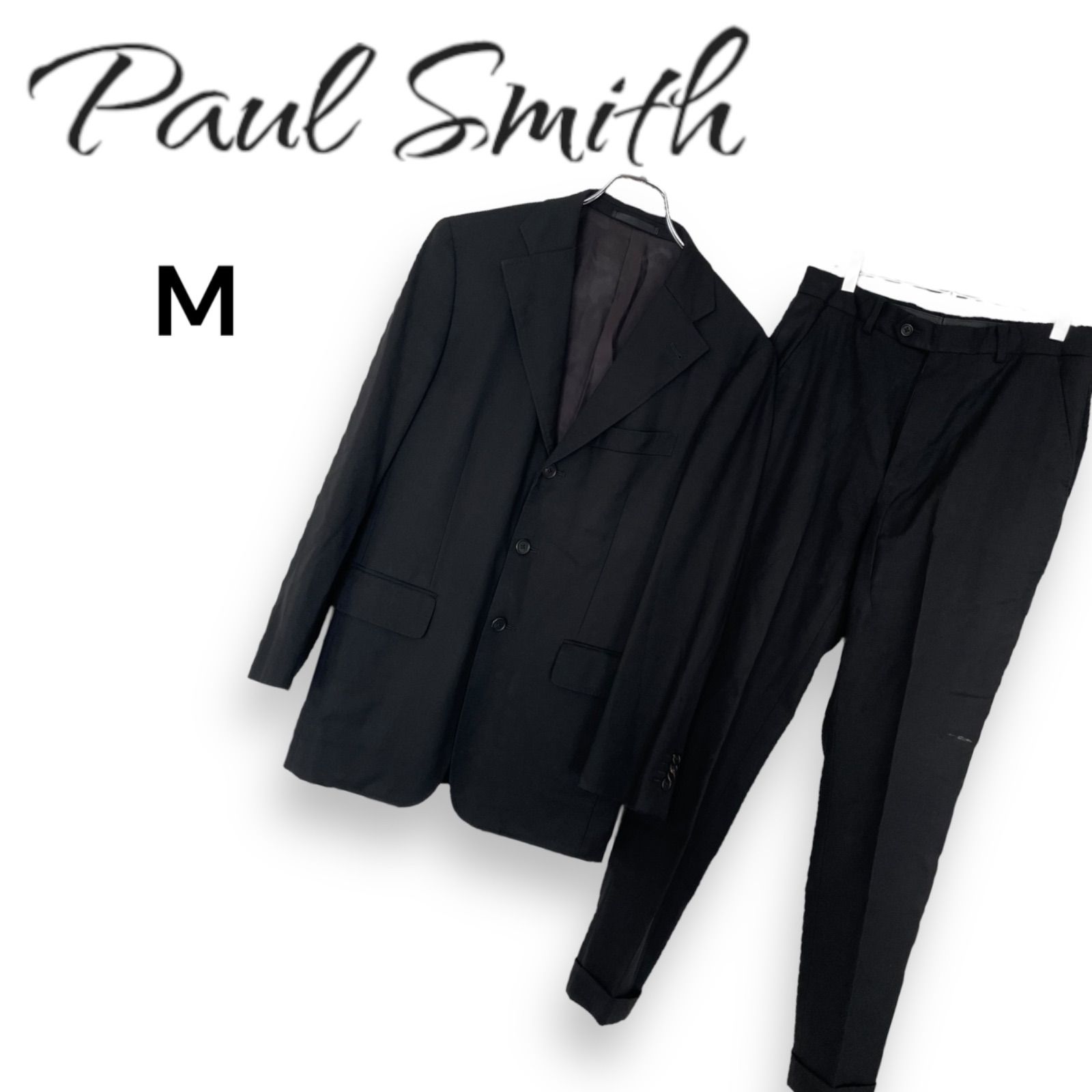 ポールスミス ブラック セットアップスーツ Mサイズ 極美品】Paul