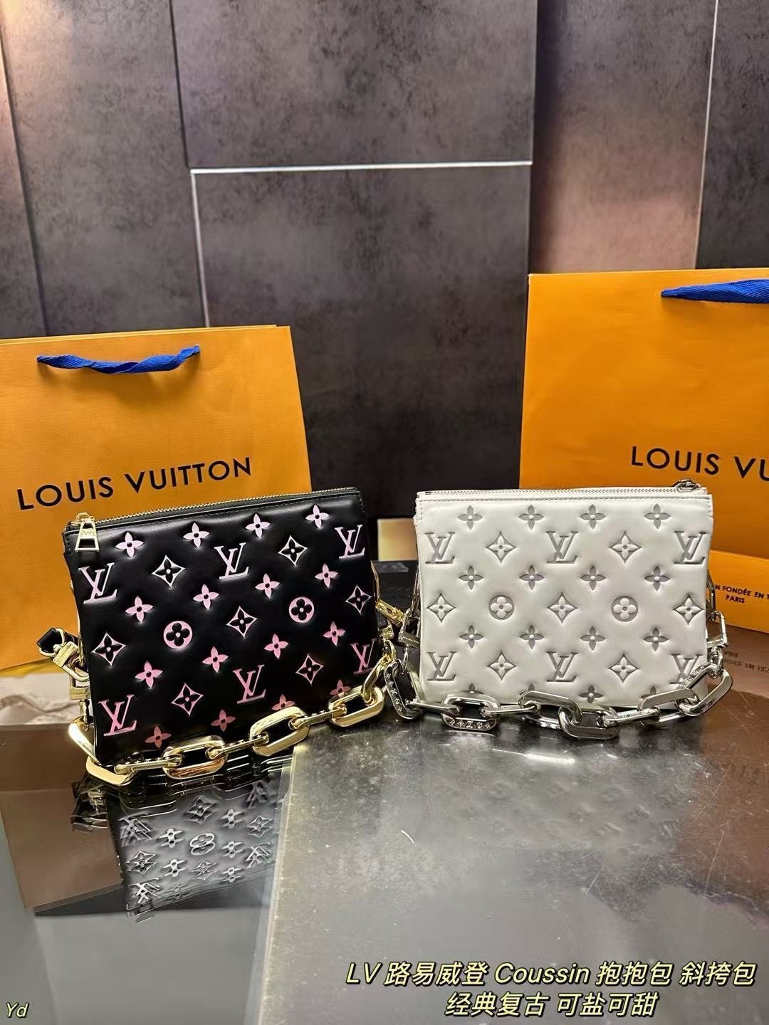 LV ルイヴィトン Coussin ハグバッグ 斜めがけバッグ ボックス付き