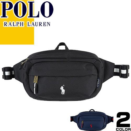 ポロ ラルフローレン Polo Ralph Lauren バッグ ボディバッグ ウエストバッグ ウエストポーチ メンズ レディース ビッグポニー ブランド かっこいい 黒色 紺色 ブラック ネイビー BIG PONY CROSSBODY BAG 9AR012