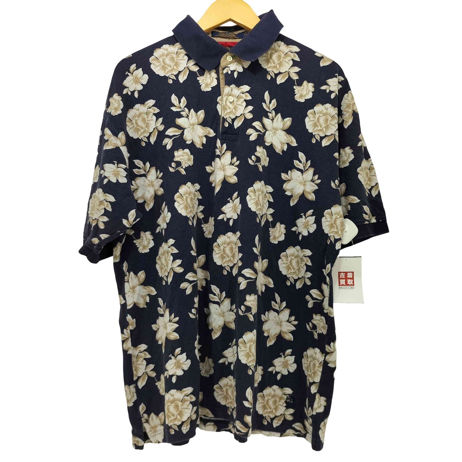 トミーヒルフィガー TOMMY HILFIGER 刺繍ロゴ 花柄 ポロシャツ メンズ 