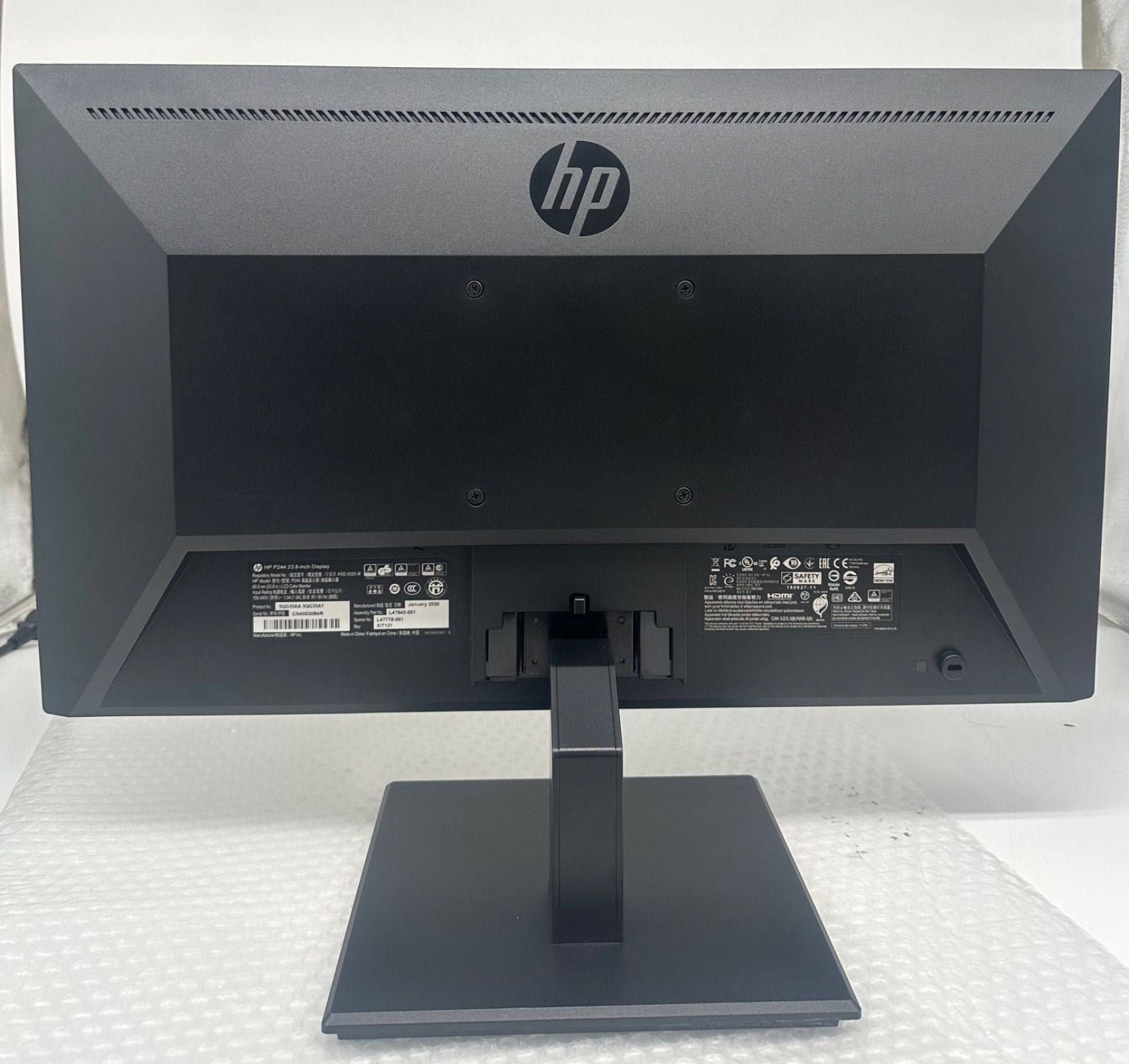 訳あり★HP ProDisplay 23.8インチワイドモニター P244　中古-　510