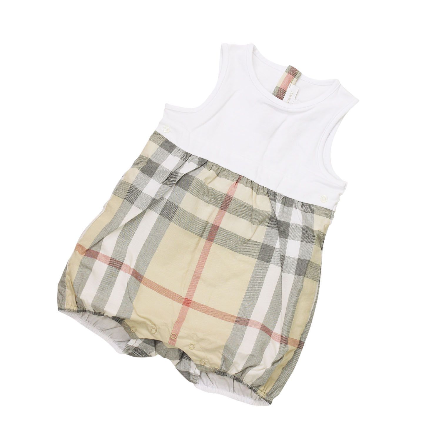 BURBERRY バーバリーベビー ノースリーブロンパース B94428