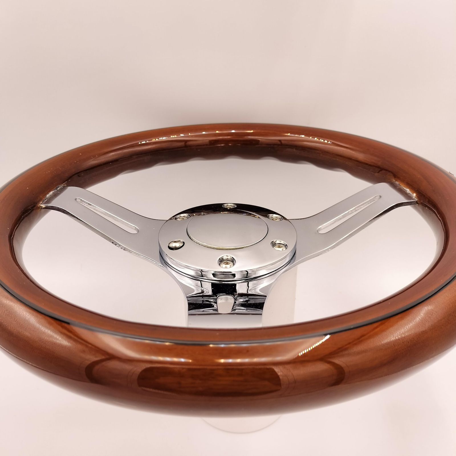 社外 ウッドステアリング 330mm 小径 新品 未使用 即決大歓迎の