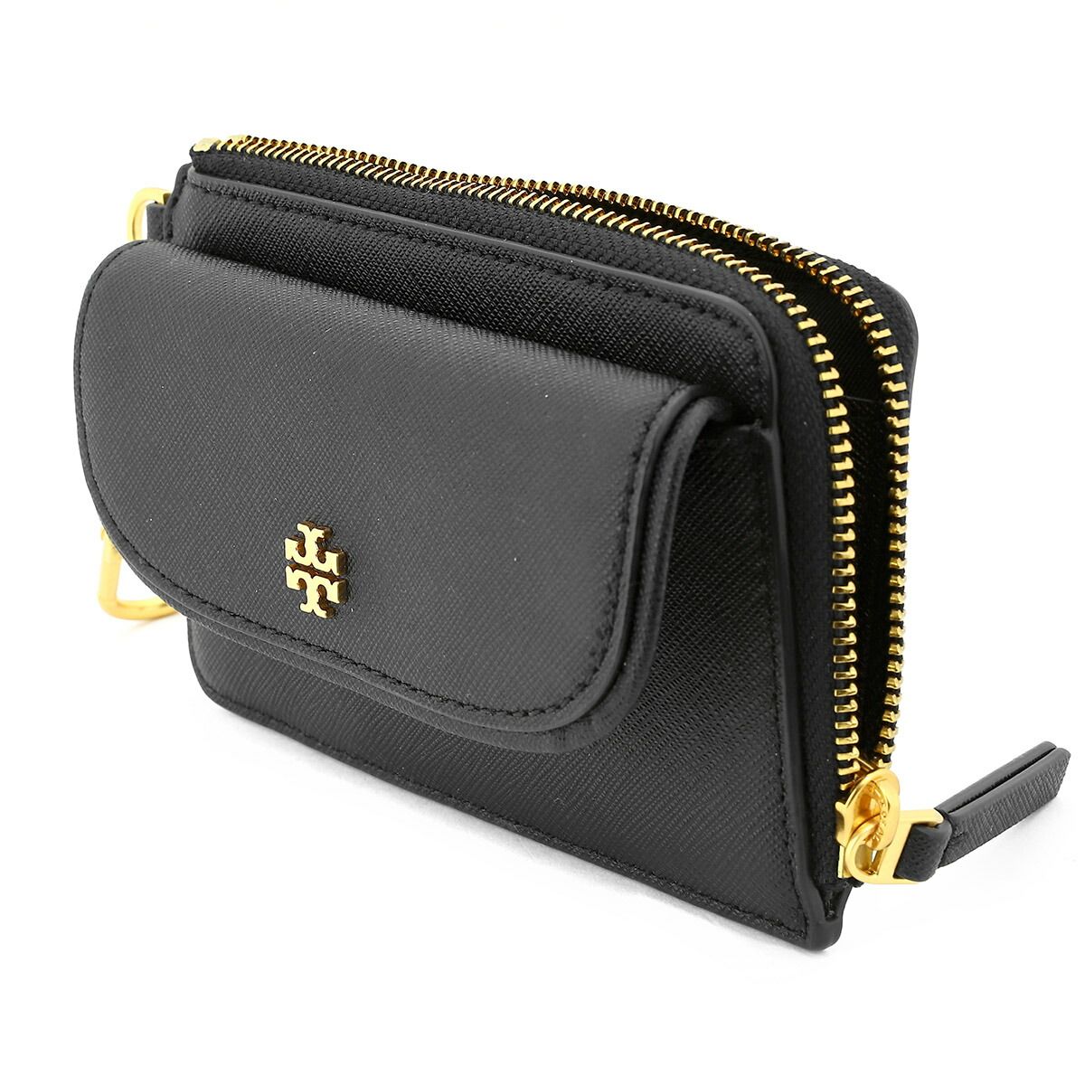 新品 トリーバーチ TORY BURCH カードケース エマーソン ブラック